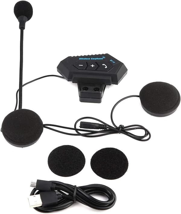 Motorcykel Bluetooth Headset - Bluetooth 5.0, Hi-Fi Lyd, Støjreduktion & Håndfri til Ski/Klatring[ht]
