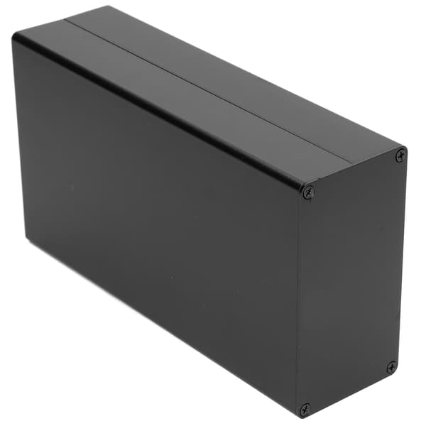 Aluminiumslegering Effektforstærker Projektkabinet Split Case 58x110x200mm Mat Sort