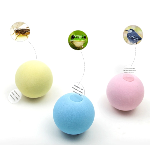 Magical Gravity Called the Ball, Anti-irriterende utstyr for katter, Funny Cat Mint Ball Toy (ull, rosa),