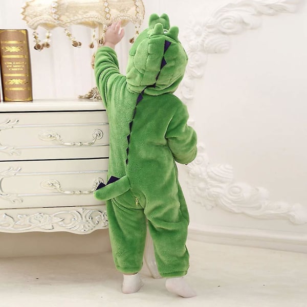 Baby dinosauruksen puku Lasten söpö huppari haalari Halloween Dinosaur 6-12 Months