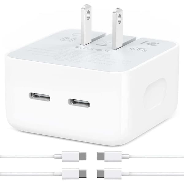 35W Dubbel PD Snabbladdningsadapter för iPhone 14 - Hållbar, Bärbar och Säker