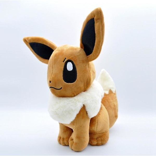 Eevee Plysch Mjuk Doll Doll Toy Gift 12&quot; A brown