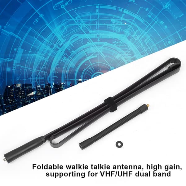 Walkie Talkie Foldbar Antenne VHF UHF Dual Band SMA Hun Interface Antenne