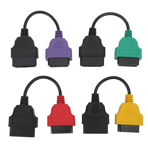 4:e OBD2 Scanner Adapter Kabel ECU Scan Diagnostikkabel för Fiat ECU Scanner