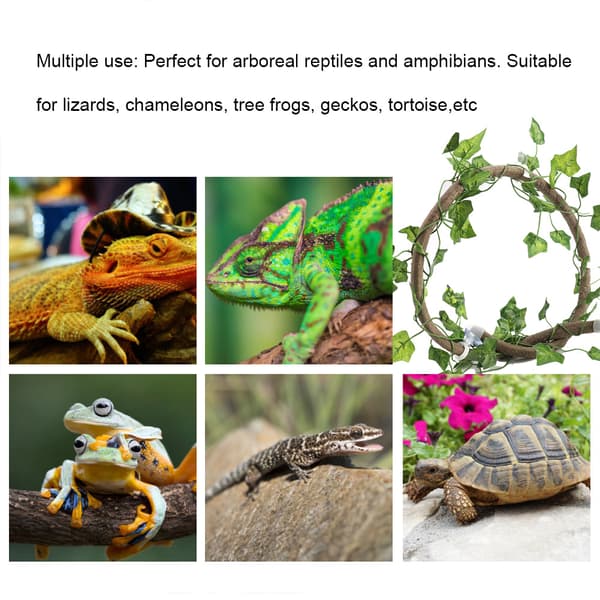 Flexibel djungelrottingranka för reptilklättring 1 meter