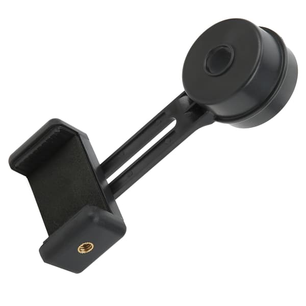 Universal Teleskop Telefon Adapter Bærbar Digiscoping Mount Holder Tilbehør Sort