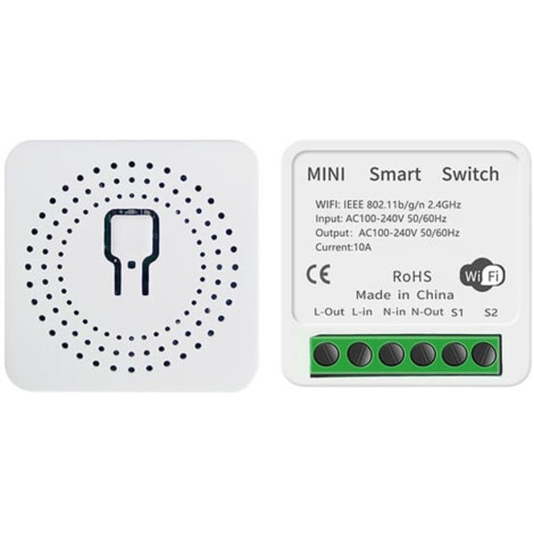 Smart switch WiFi switch, mobiltelefon synkronisering Alexa smart og traditionel switch dobbelt kontrol