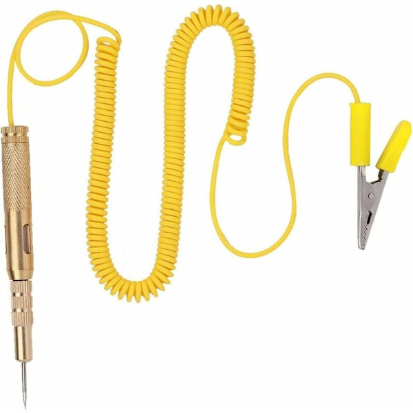 Circuit Tester Pen, Auto Car Vehicle Circuit Tester DC 6V 12V 24V Bulb Voltage Tester Pen Gul
