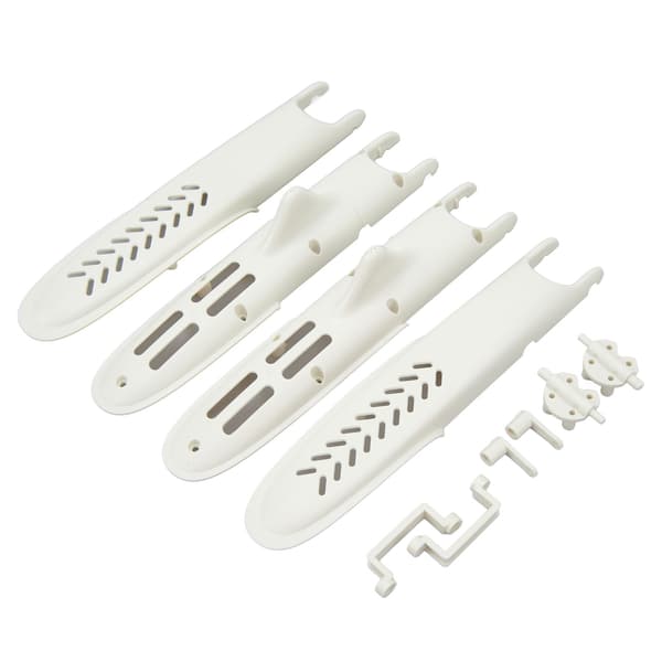Motor Base Bracket Group Shell Mottakerhus for Wltoys XK X450 RC Fly Reservedeler Hvit