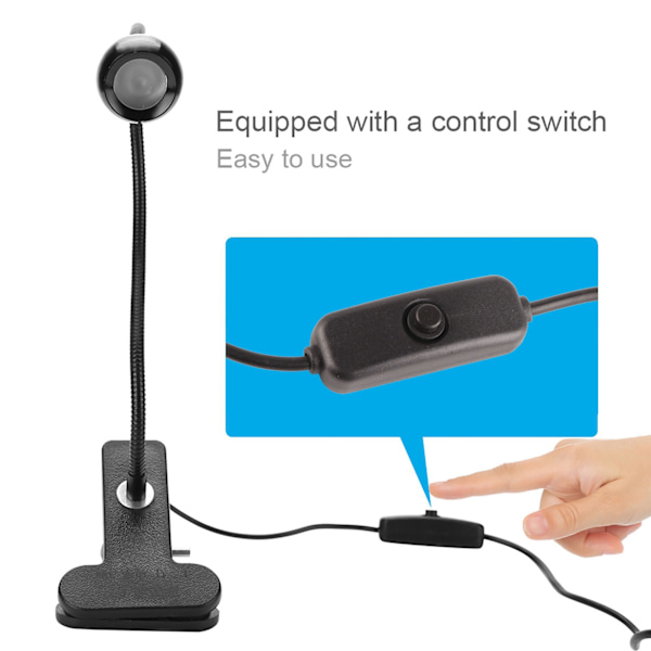 USB 3W UV-limlampe med klemme og switch - Ultraviolet LED lilla lys til reparation af telefoner