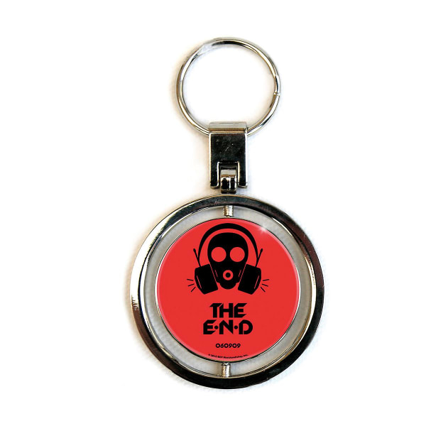 Black Eyed Peas The End Spinner nøglering Black/Red/Silver One Size