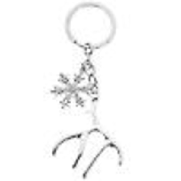 Christmas Keychain Antler Key Chain Christmas Snowflake Key Chain Bag Pendant Taske Hængende Decor