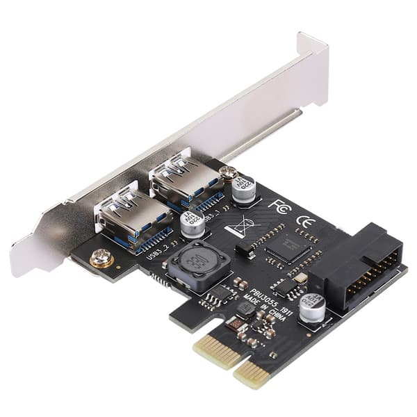 Riser-kort PCI E til USB3.0 stationær computertilbehør med front 19 / 20PIN interface