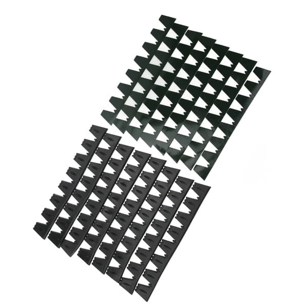 8PCS Främre Stötfångarskydd Anti Scratch Protector Universal Passform Bil Svart