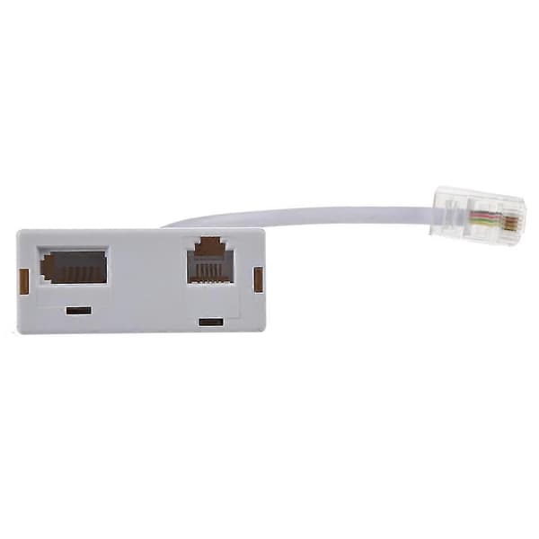 RJ45-stik til RJ11 BT-stikdåse-splitter telefonadapter