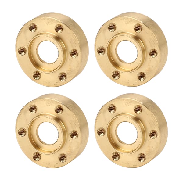 4 STK RC Hex Nav Adapter 1,9 2,2 tommer Rustfri Bredde Messing Hjulvægte til RC Crawler 9 mm / 0,35 tommer