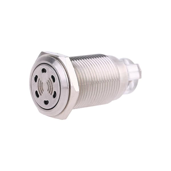 16 mm alarm elektronisk piezo buzzer 12V rustfrit stål blitzlys size