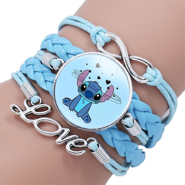 Anime figurleksak Lilo & Stitch Armband Kawaii print Söt Handled Barn Julfest Gift One Piece 20001916-25mm