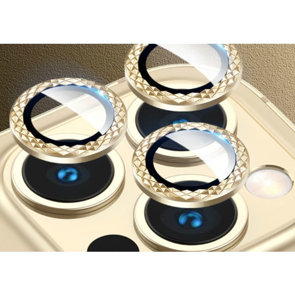Sopii Apple 13promax diamond eagle eye linssikalvolle, iPhone12promax metallikameran suojakalvolle (kultainen timanttikuvio (1), 13promax),