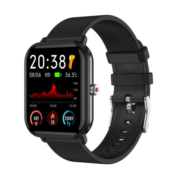 Fitness smart armband för inomhus- och utomhussporter (svart),