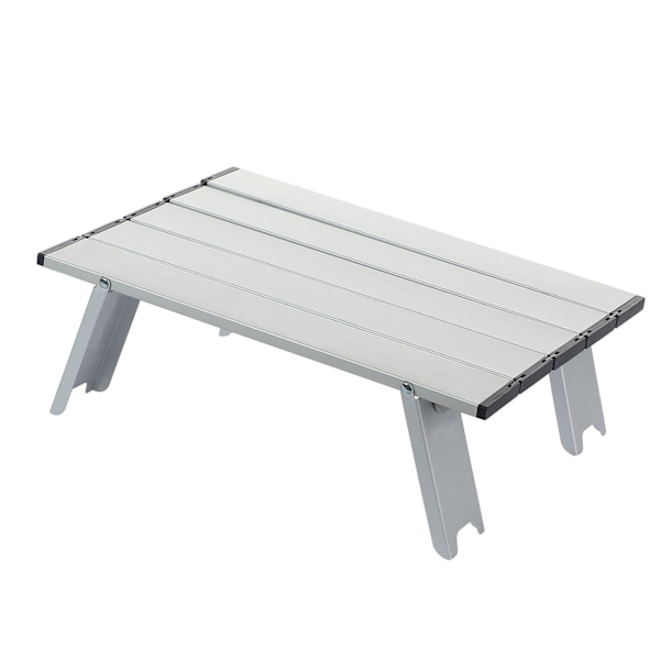 Litet fällbart utomhusbord Aluminiumlegering Bärbart Camping fällbart bord för Beach Picknick Silver