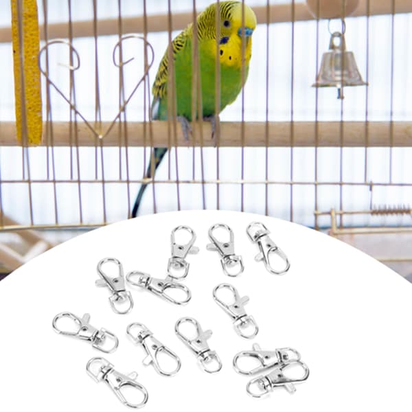 Anti Escape Husdjursfågelbur Dörrlås 12-pack
