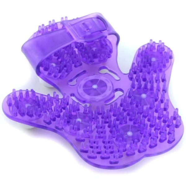 SPA push back meridian børstekugle massager (lilla),