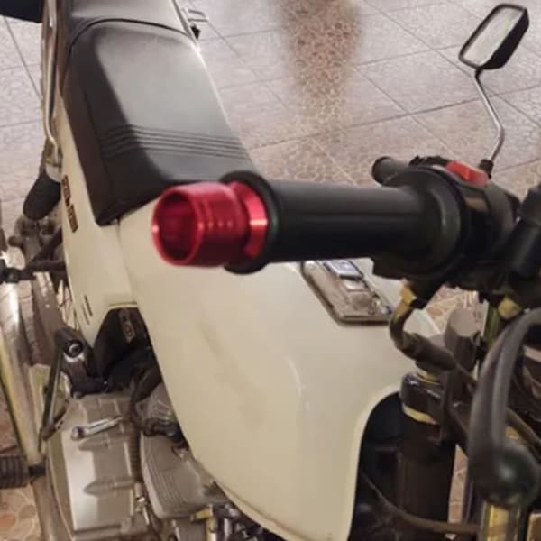 1 par motorcykelstyr endepropper aluminiumslegering røde greb tilbehør