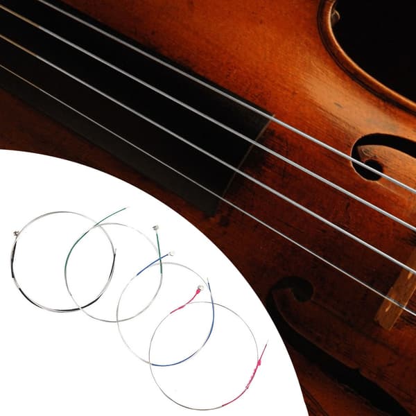 4/4 Violinstrenge Sæt Sølv Rustfrit Stål Musikinstrument Tilbehør