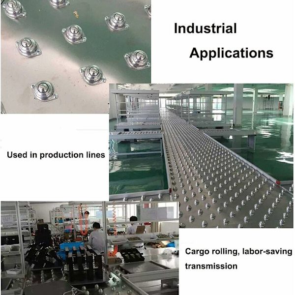 stk Rullekugleoverføringshjul Overføringskuglehjul Nylon og rustfrit stål Kugleruller til møbelhjulc