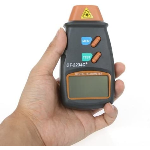 Digital Varvräknare Professionell Digital Varvräknare LCD-skärm Varvräknare Tester Varvräknare Autoväxling med Heavy Duty 6