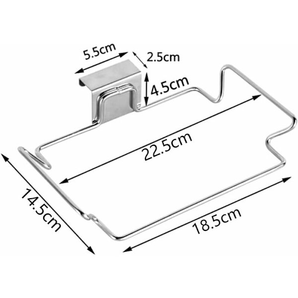 Kjøkken Søppelposeholder Søppelposeholder Gjenbrukbar søppelposeholder Søppelsekkhenger Søppelposeholder Henger 18,7*14,5cm