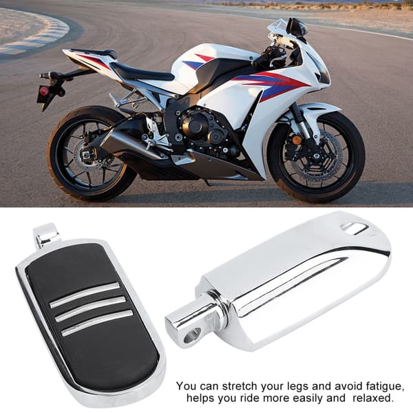 Motorcykelfotpinnar i aluminiumlegering, elektropolerade, modifieringstillbehör