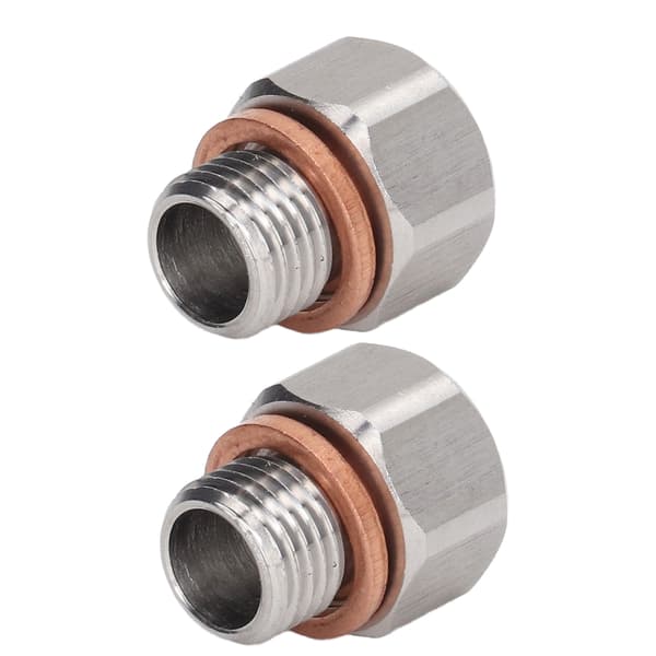 Metrisk adapter 1/8 tomme NPT hun til M12x1,25 han aluminiumslegering til biler