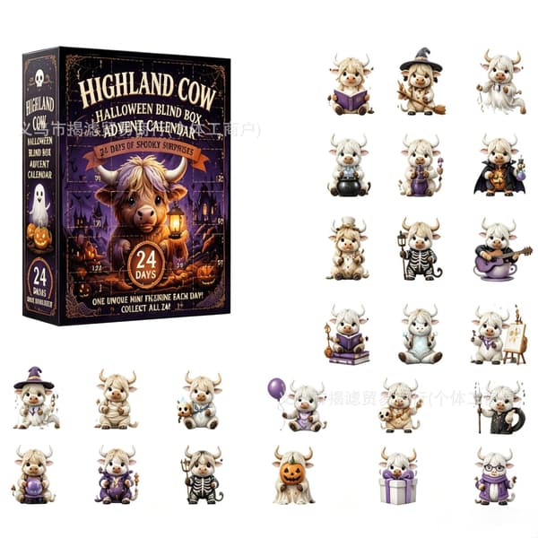Halloween Spøgelses-julekalender 2026 Blind Box Samlerobjekt Type A Collectible Toy Type A 26*18*3cm