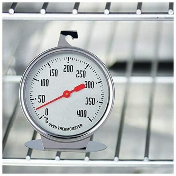 Ovntermometre Temperaturmåler Øjeblikkelig aflæsning Termometer Rustfrit stålsonde Hold Dial Up Stormåler Køkken Baki