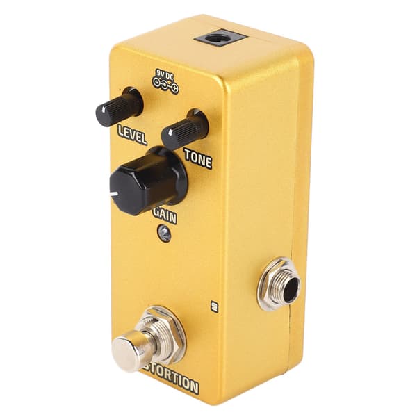 Mini Guitar Effektpedal Enkelt Blok Modulationsforstærker Simulation Gylden Distortion