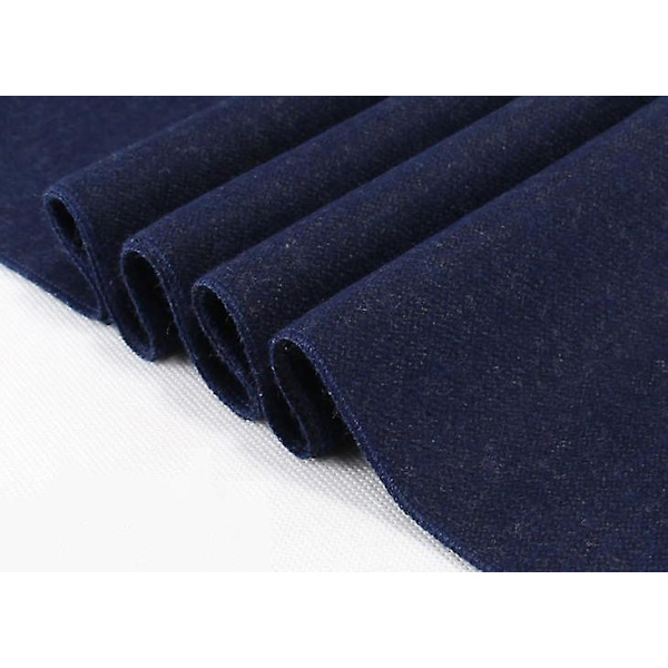 Menn ensfarget skjerf Varm vinter tykt skjerf Navy