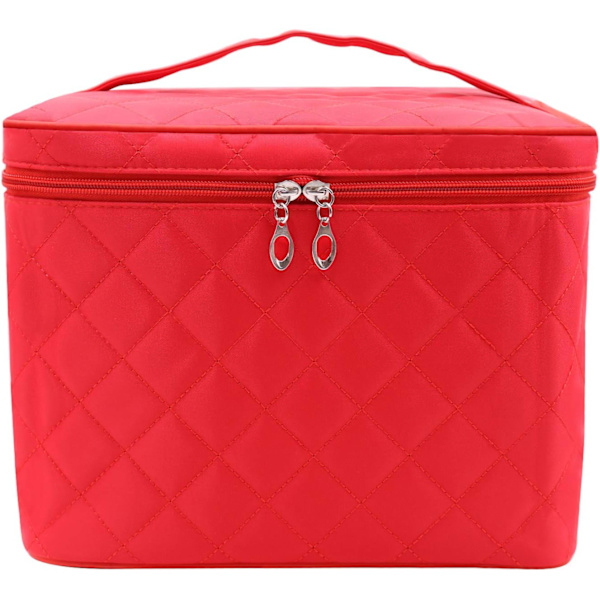 Makeuptaske, stor toilettaske til kvinder, organizer, bærbar