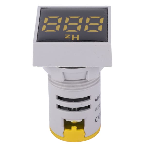 Digital LED Frekvensindikator AC 100V til 380V 20Hz til 75Hz Gul