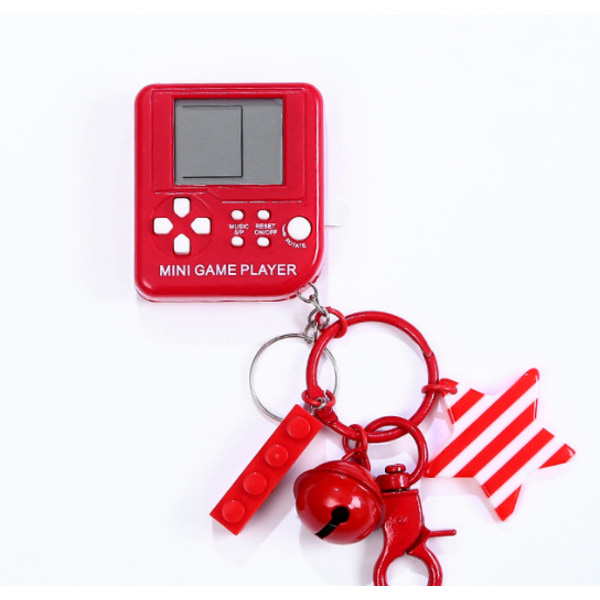 2-pack videospelskonsol Tetris Nyckelring Litet hänge Studentväska Ornament