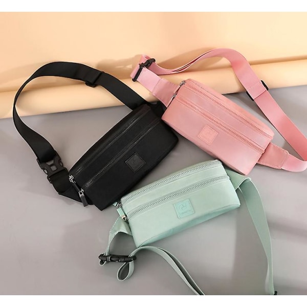 Vattentät Nylon Crossbody Väska Utomhussport Telefon Midjeväska blue