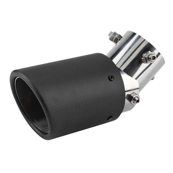 Enkelt Avgasrör i Kolfiberstil, 63-89mm