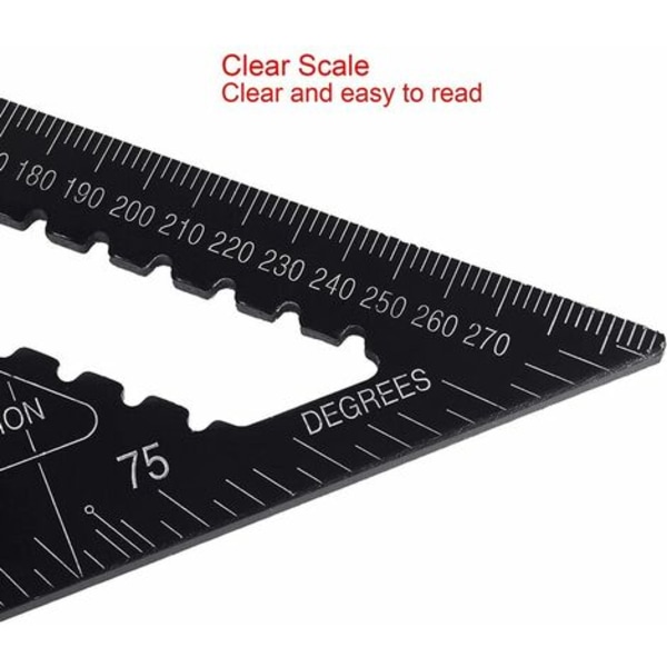 30 cm alumiiniseoksesta set, neliömäinen puusepän kolmio, metrinen ammattimainen puusepän kulmavivain, kolmio