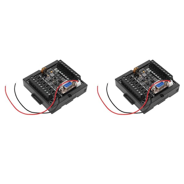 2X Programmerbar Controller FX1N-20MT PLC Modul Regulator Industriel Kontrolkort DC24V Programmerbar Logik Controller