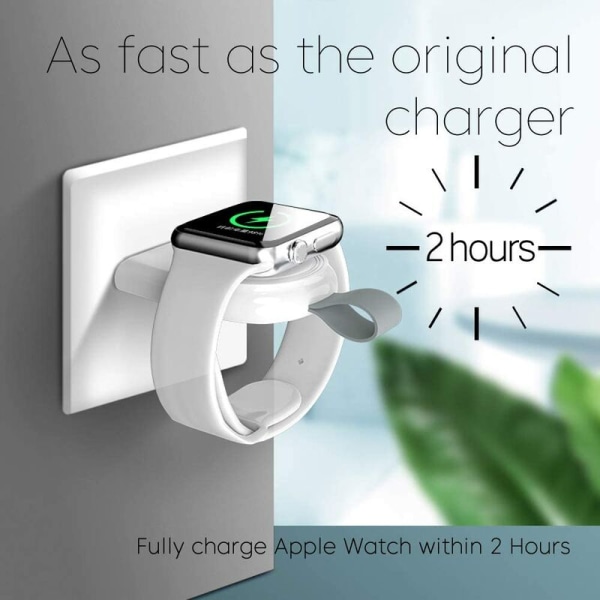 Bærbar USB-klokke trådløs lader Magnetisk induksjonslading Smartlader,