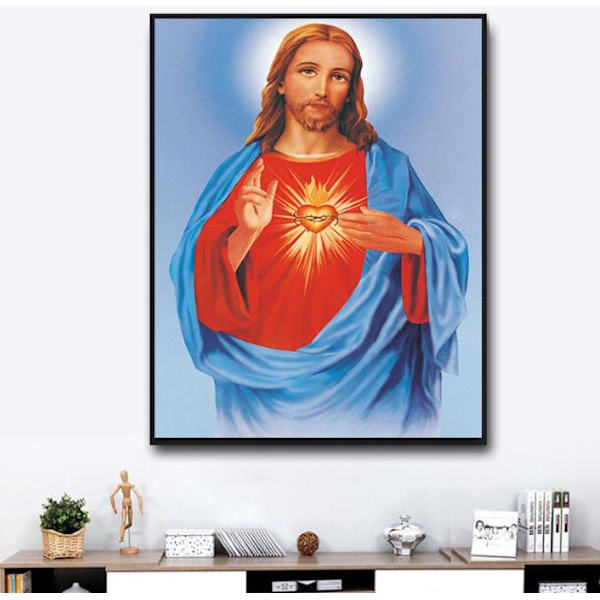 Uskonnollisen jumalan diamond painting (pyöreä timantti 30x40cm)