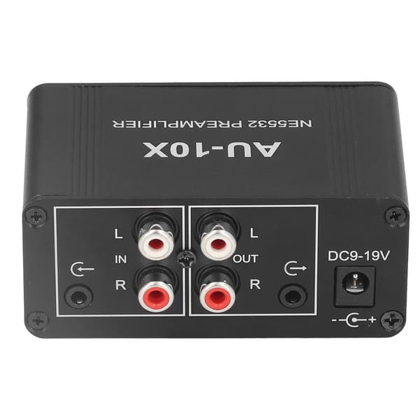 20dB Stereo Phono Forforstærker med 3,5 mm Hovedtelefon RCA Input Output