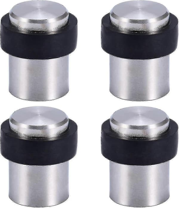 Gulvdørstopper 4,5 cm dørstopper i rustfritt stål (pakke med 4) - ANYOU