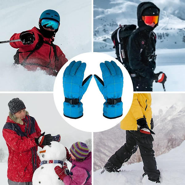 Skidhandskar, Snöhandskar Pekskärm Vattentäta Vindtäta Skidhandskar, Vintervarma handskar Dark blue L